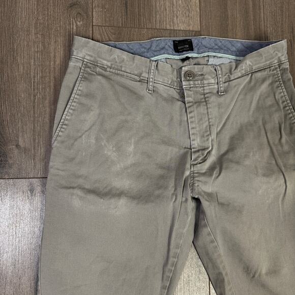 J.Crew Stretch 250 Skinny Chino Pants Mens 30x32 Gray Twill Cotton Blend Zip Fly - Picture 7 of 10